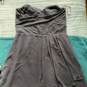 Express strapless chiffon dress